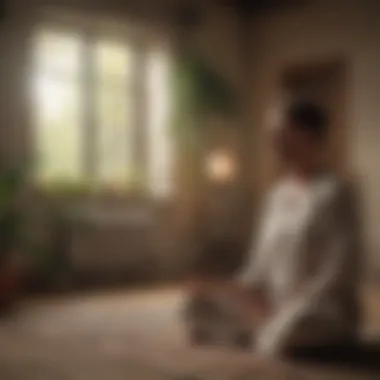Digital Guidance for Mental Clarity Guided meditation session on a digital device