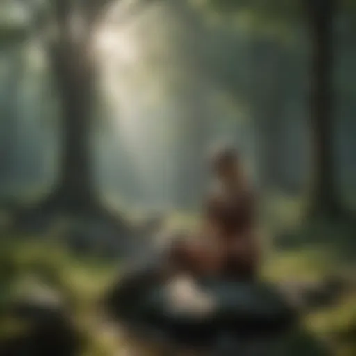 A serene landscape illustrating the essence of mindfulness