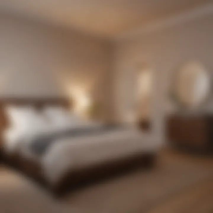 Calm bedroom atmosphere promoting restful sleep