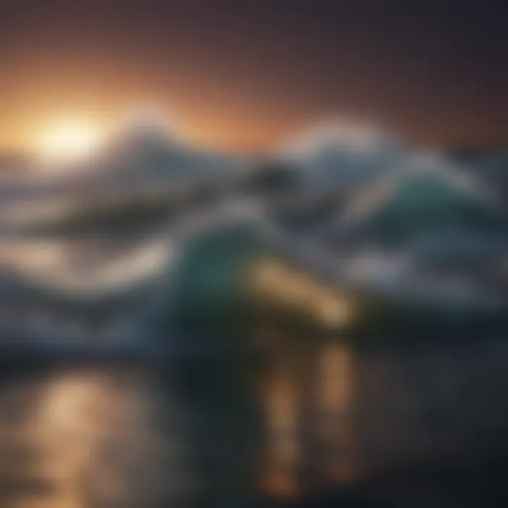 Sound waves visual representation for relaxation