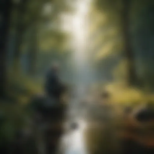 A serene landscape promoting mindfulness