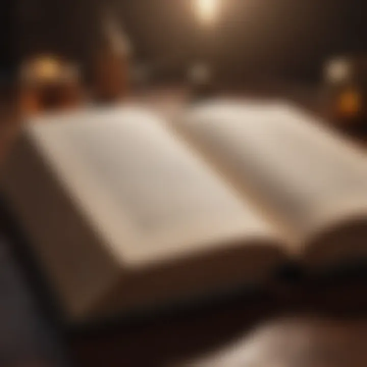 An open book with quotes about empathy