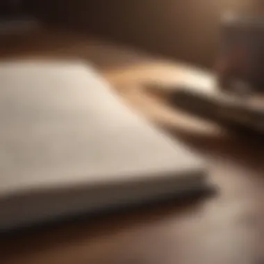 The Journey of Self-Discovery A journal with a pen, symbolizing self-exploration