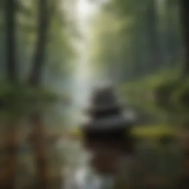 Tranquility in Nature A serene landscape promoting tranquility
