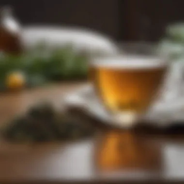 Herbal Tea for Pre-Sleep Relaxation Calming herbal tea to enhance relaxation before bed