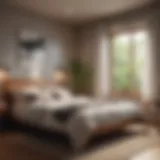 A serene bedroom setting promoting relaxation