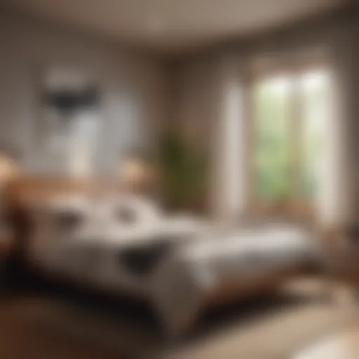 A serene bedroom setting promoting relaxation