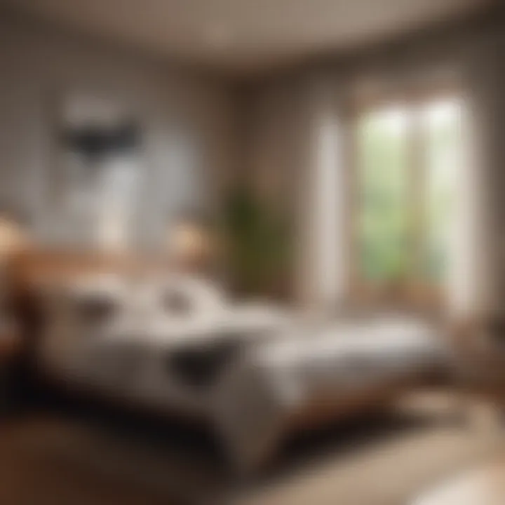 A serene bedroom setting promoting relaxation