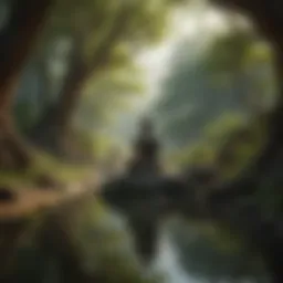 Tranquil nature scene representing inner peace
