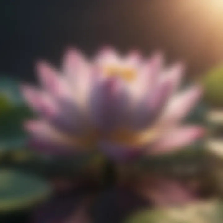 Close-up of a lotus flower symbolizing mindfulness