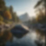 A serene landscape illustrating tranquility and focus