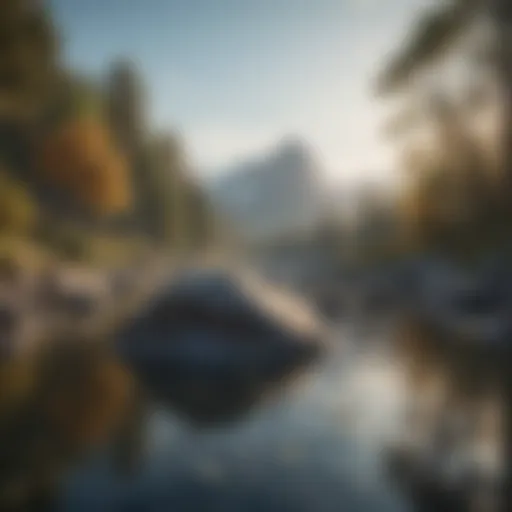 A serene landscape illustrating tranquility and focus