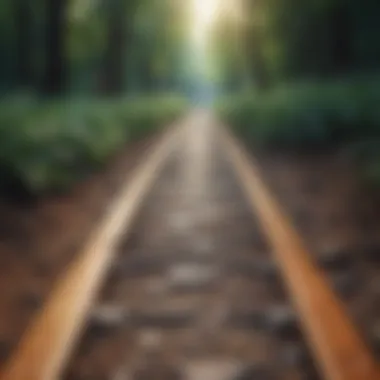 Self-Discipline Pathway An abstract pathway illustrating the journey of self-discipline
