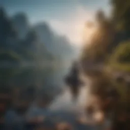 A serene landscape symbolizing inner peace and confidence