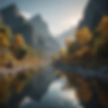 Inner Peace and Reflection A serene landscape symbolizing inner peace and self-reflection