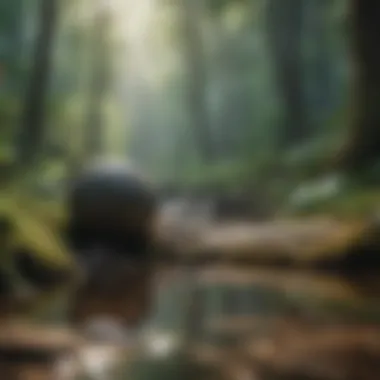 A tranquil nature scene promoting mindfulness