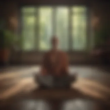 Mindfulness Meditation Meditation practice in a peaceful setting