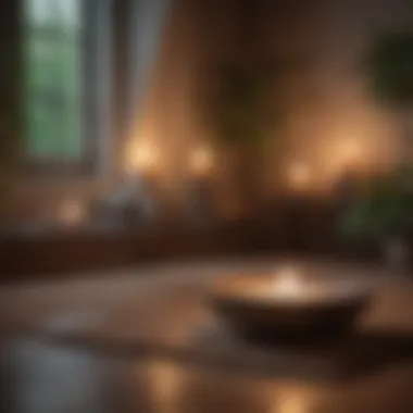 Meditation Haven Serene meditation space with candles