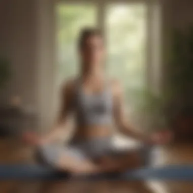 Yoga for Calmness Individual practicing yoga in a peaceful environment