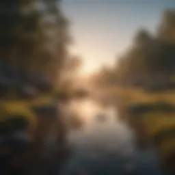 A serene landscape symbolizing inner peace