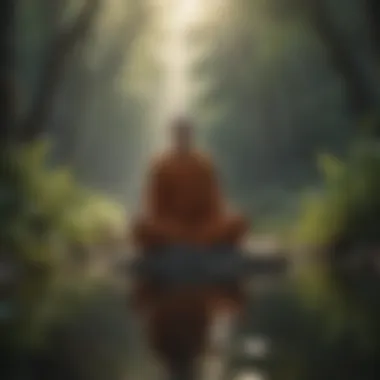 A serene landscape symbolizing inner peace and connection