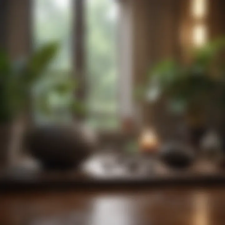 Meditative workspace enhancing mental clarity