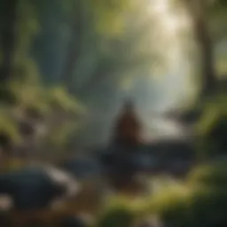 A serene landscape symbolizing introspection