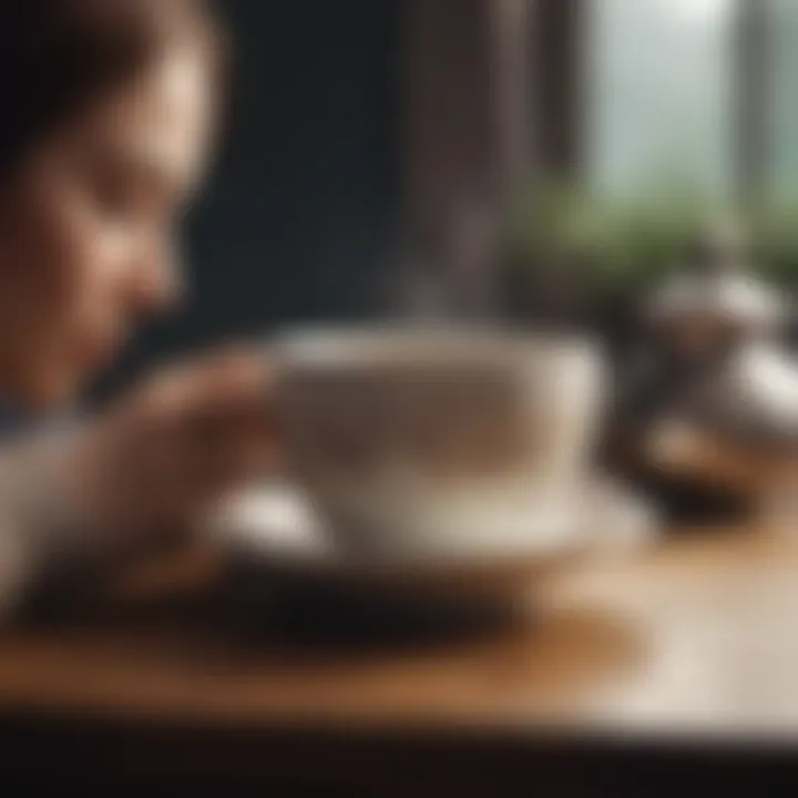 A comforting cup of tea representing self-care
