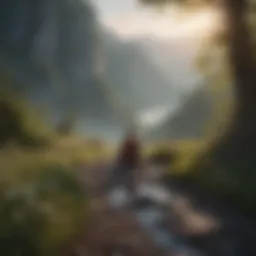 A serene landscape symbolizing healing and tranquility