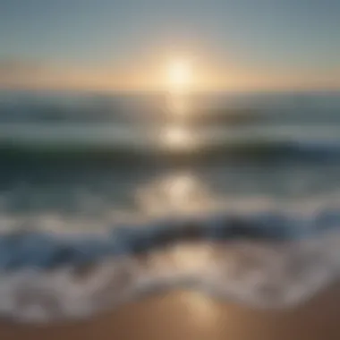 The Serenity of Mindfulness Calm ocean waves reflecting a clear sky