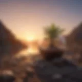 Inspirational landscape with sunrise