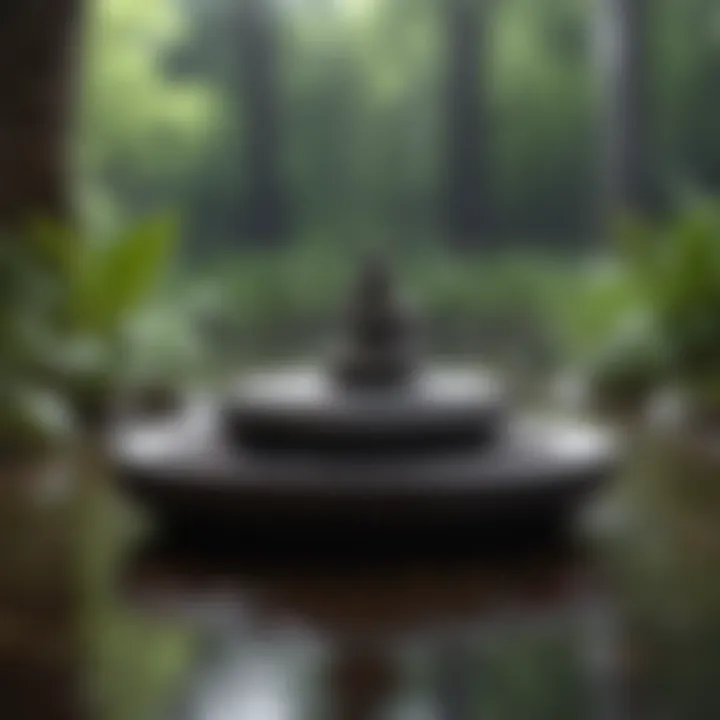 A peaceful meditation scene representing mindfulness practices