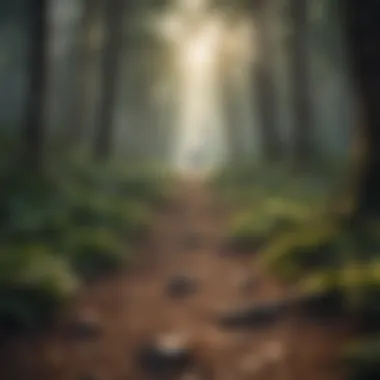 A path leading through a forest, symbolizing the journey of self-discovery.