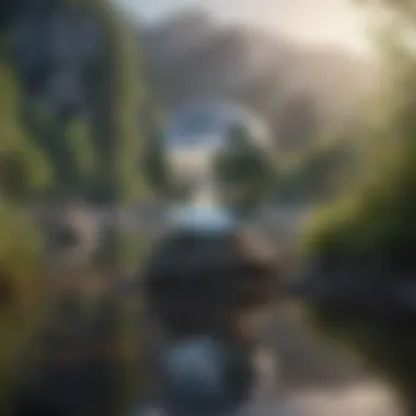 Inner Peace and Self-Reflection A serene landscape symbolizing inner peace and self-reflection