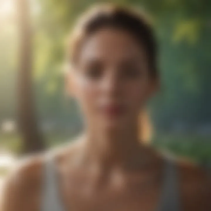 A peaceful meditation session enhancing mindfulness