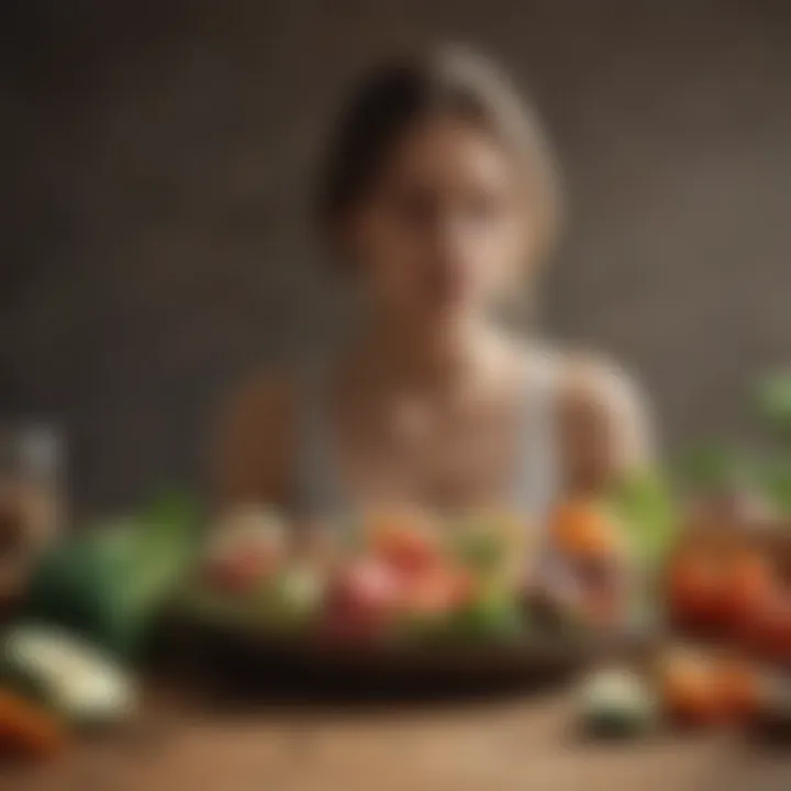 Healthy food choices representing lifestyle changes