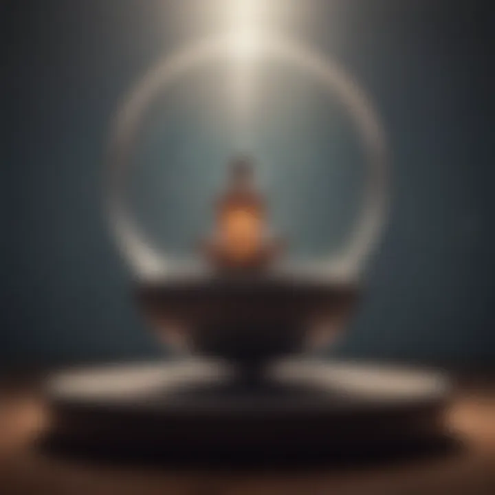 Abstract illustration of a balanced mind achieving clarity
