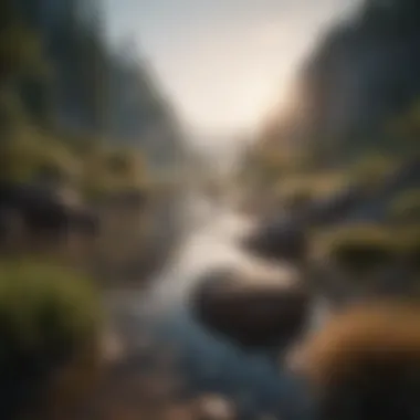 Serene Landscape Serene landscape symbolizing mindfulness and tranquility