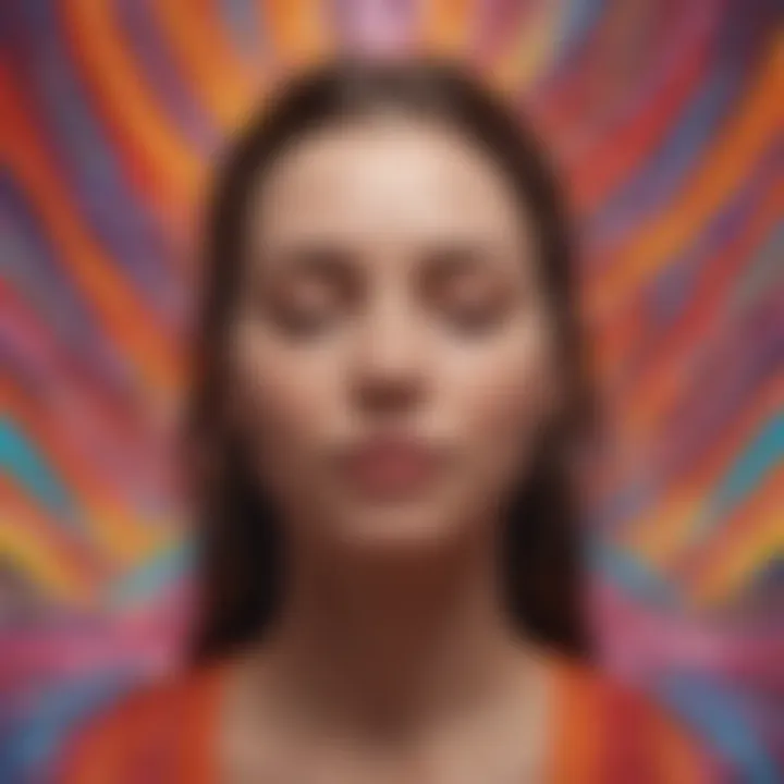 Colorful abstract art representing self-awareness and inner peace