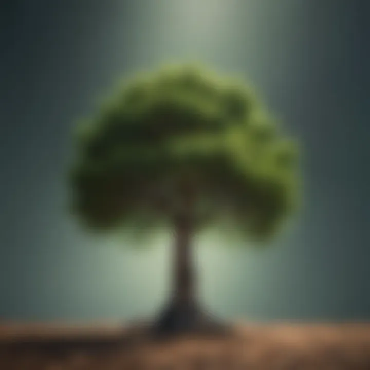 A vibrant tree symbolizing personal growth and resilience