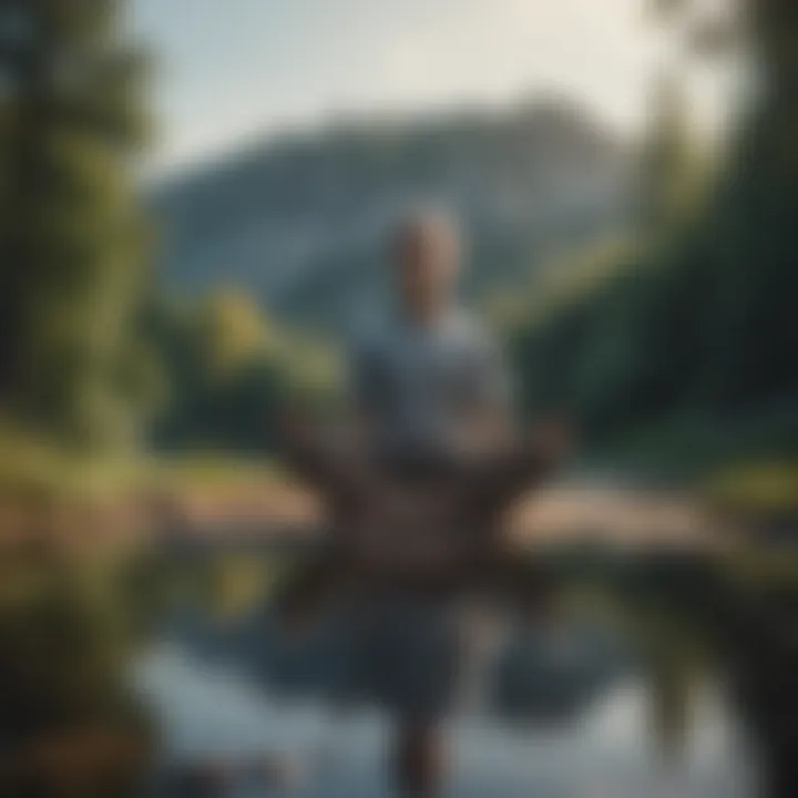 A serene landscape illustrating mindfulness and tranquility