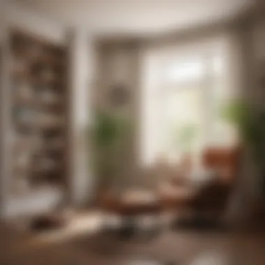 A cozy nook for reading and relaxation