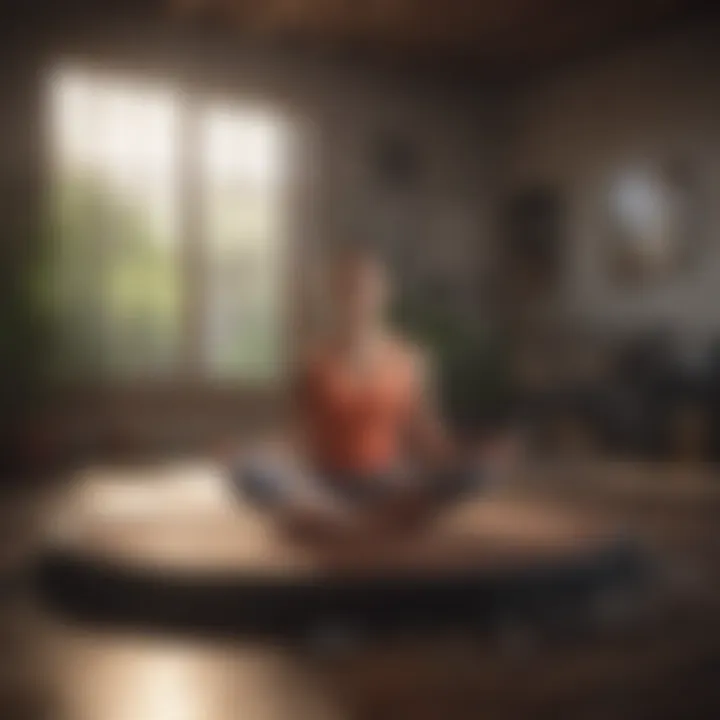 Balanced lifestyle with exercise and relaxation