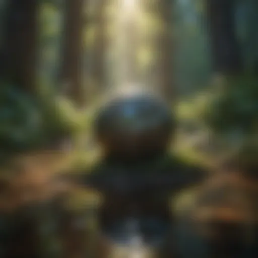 Calm nature scene promoting relaxation