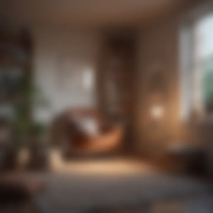 A cozy reading nook with books that promote mental well-being