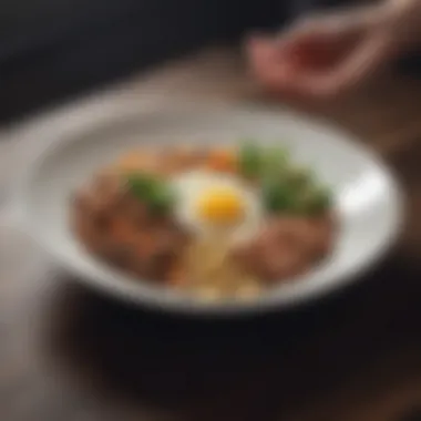 Nourishing the Body A balanced plate of nutritious foods representing healthy lifestyle choices