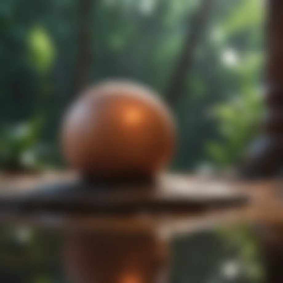 A tranquil scene illustrating mindfulness practice