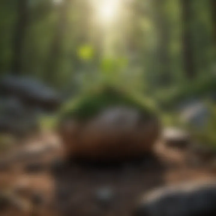 Grounding technique representation with nature elements