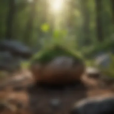 Nature's Embrace Grounding technique representation with nature elements