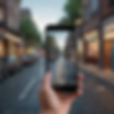Utilizing Digital Maps for Local Connections Digital map indicating nearby locations